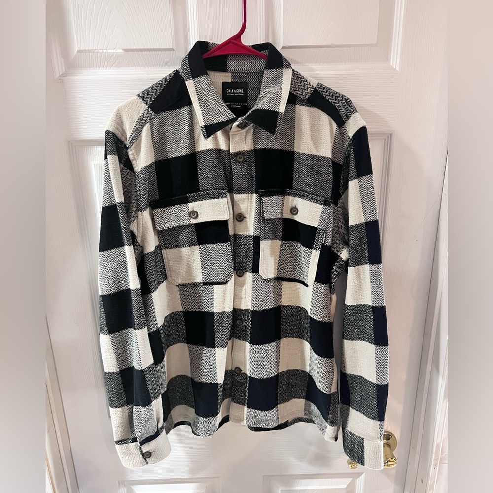 ASOS Black and White Checkered Shirt
